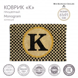 ПРИДВЕРНЫЙ КОВРИК «K» Monogram 349-15013